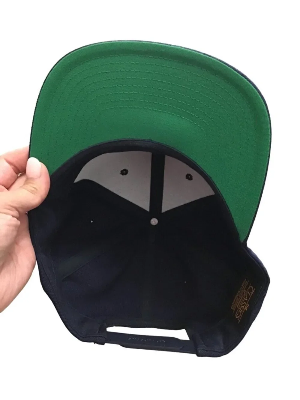 EAGLES MEN NAVY TEAM LOGO SNAP BACK HAT